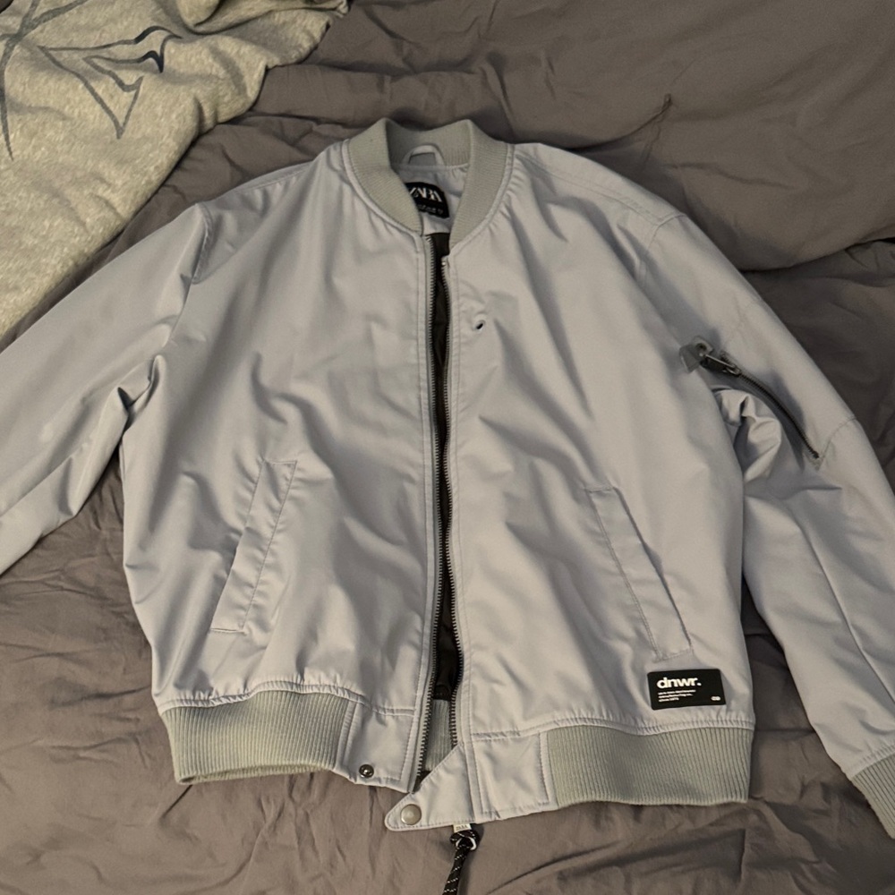 Gray Bomber Jacket for Men